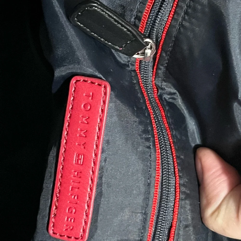 Tommy Hilfiger Navy Monogram Laptop Bag